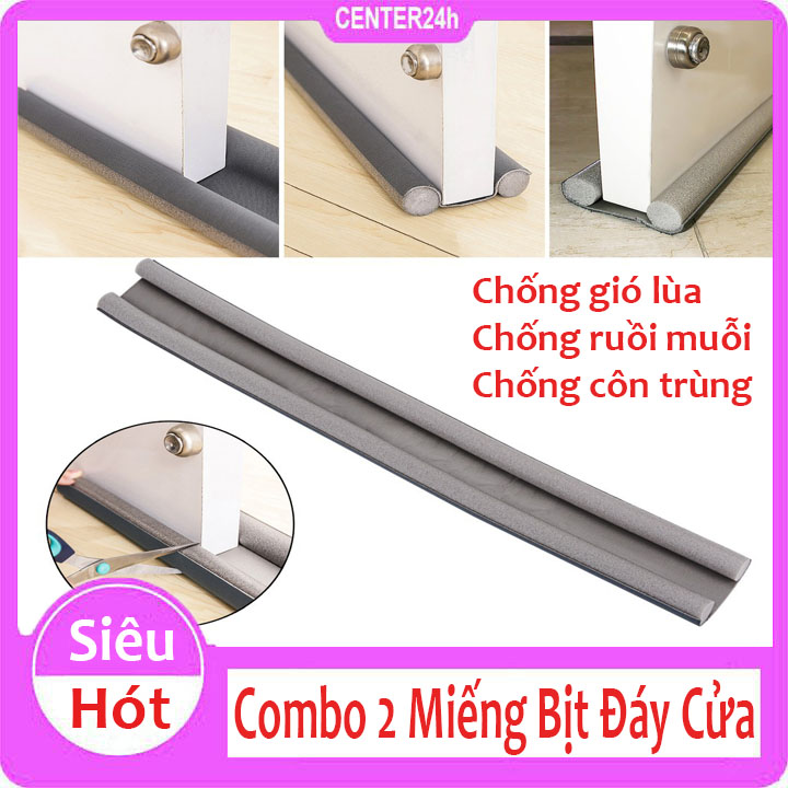 [COMBO] 2 miếng bịt kín đáy cửa chống gió lùa - Ngăn chặn côn trùng vào nhà - Ngăn tiếng ồn chắn gió - center24h