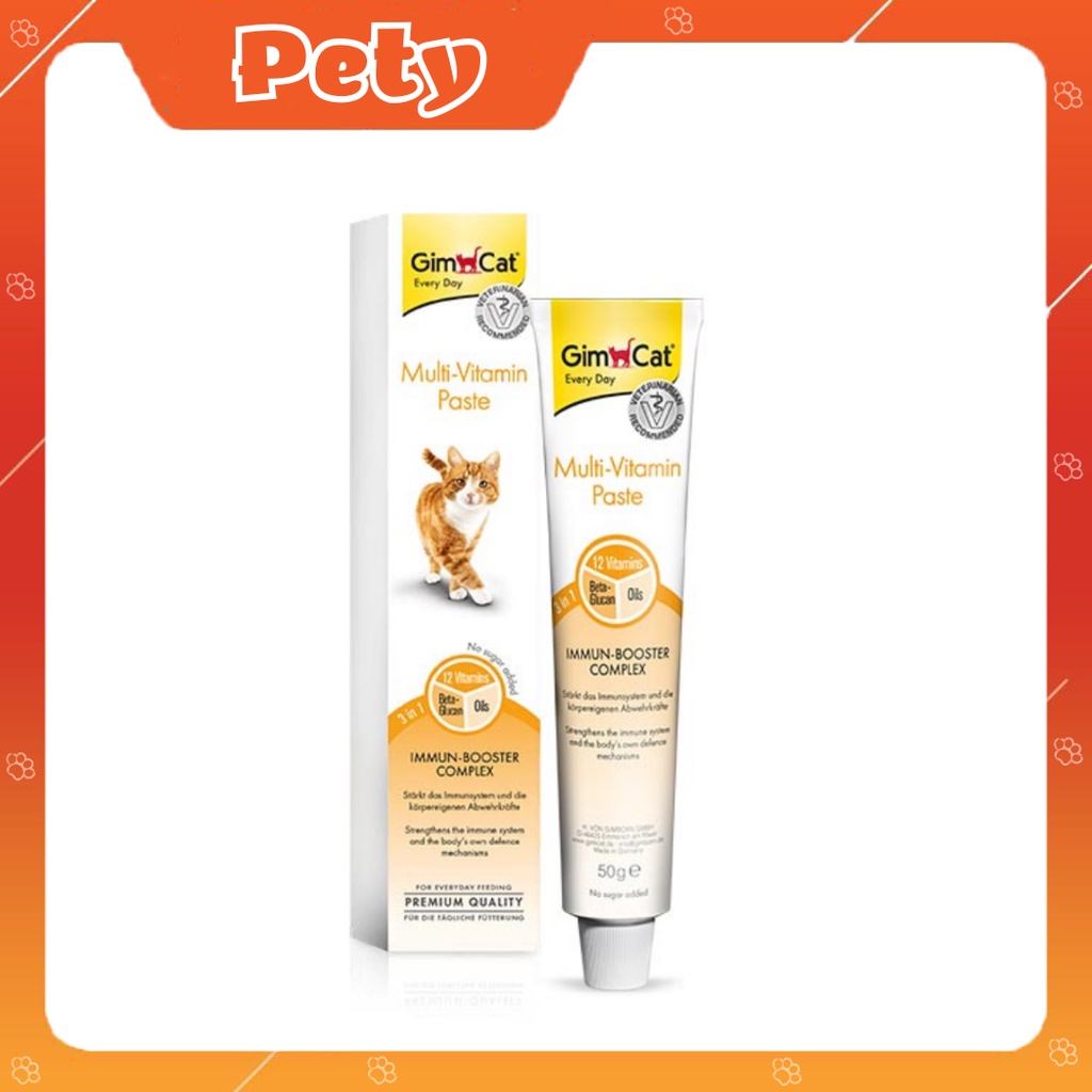 Gel dinh dưỡng dành cho mèo 12 Vitamin GimCat 50g