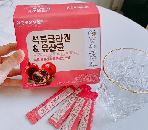 Collagen Lựu Đỏ Bio Cell Hàn Quốc Dạng Bột