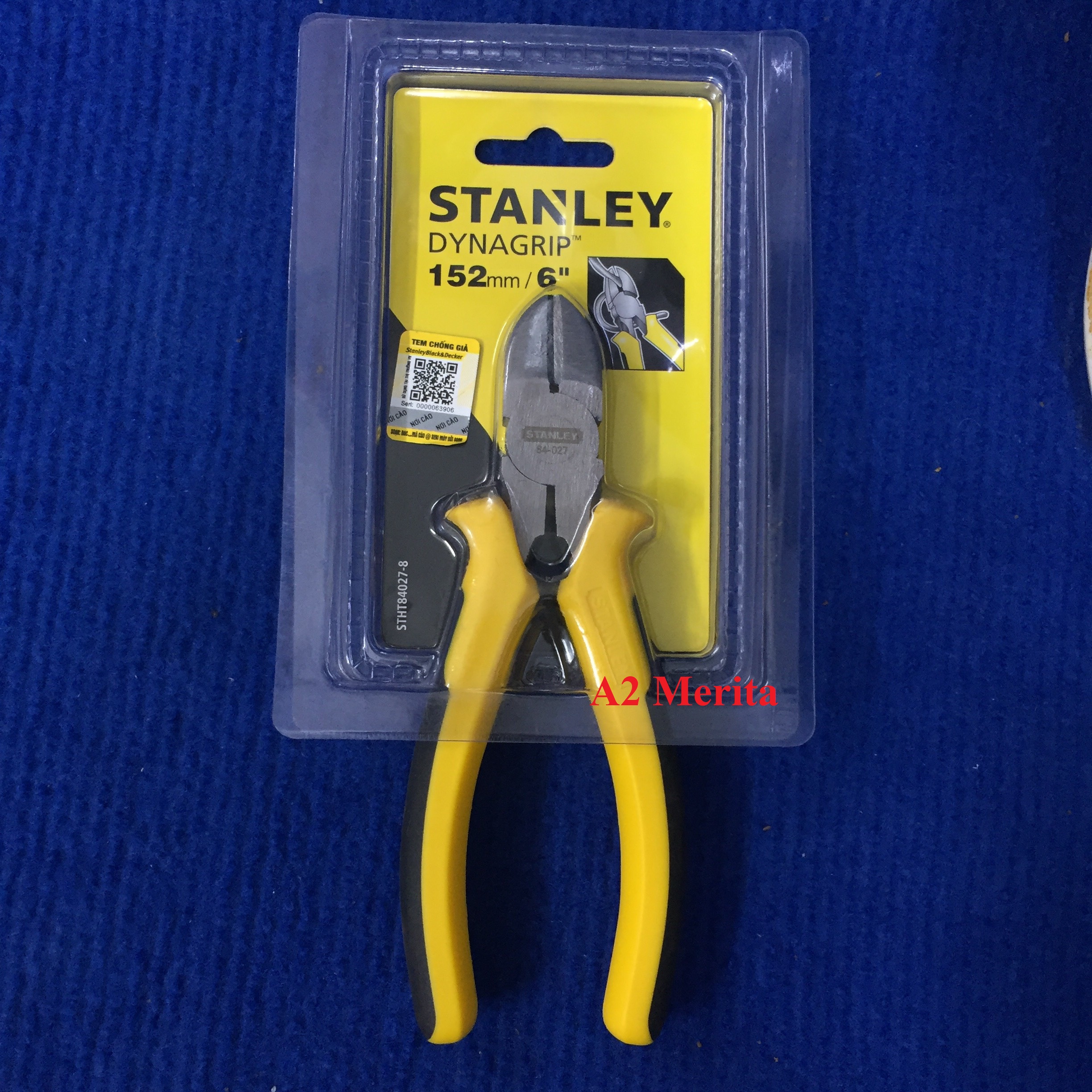 Kềm cắt 6"/150mm cán vàng stanley stht84027-8