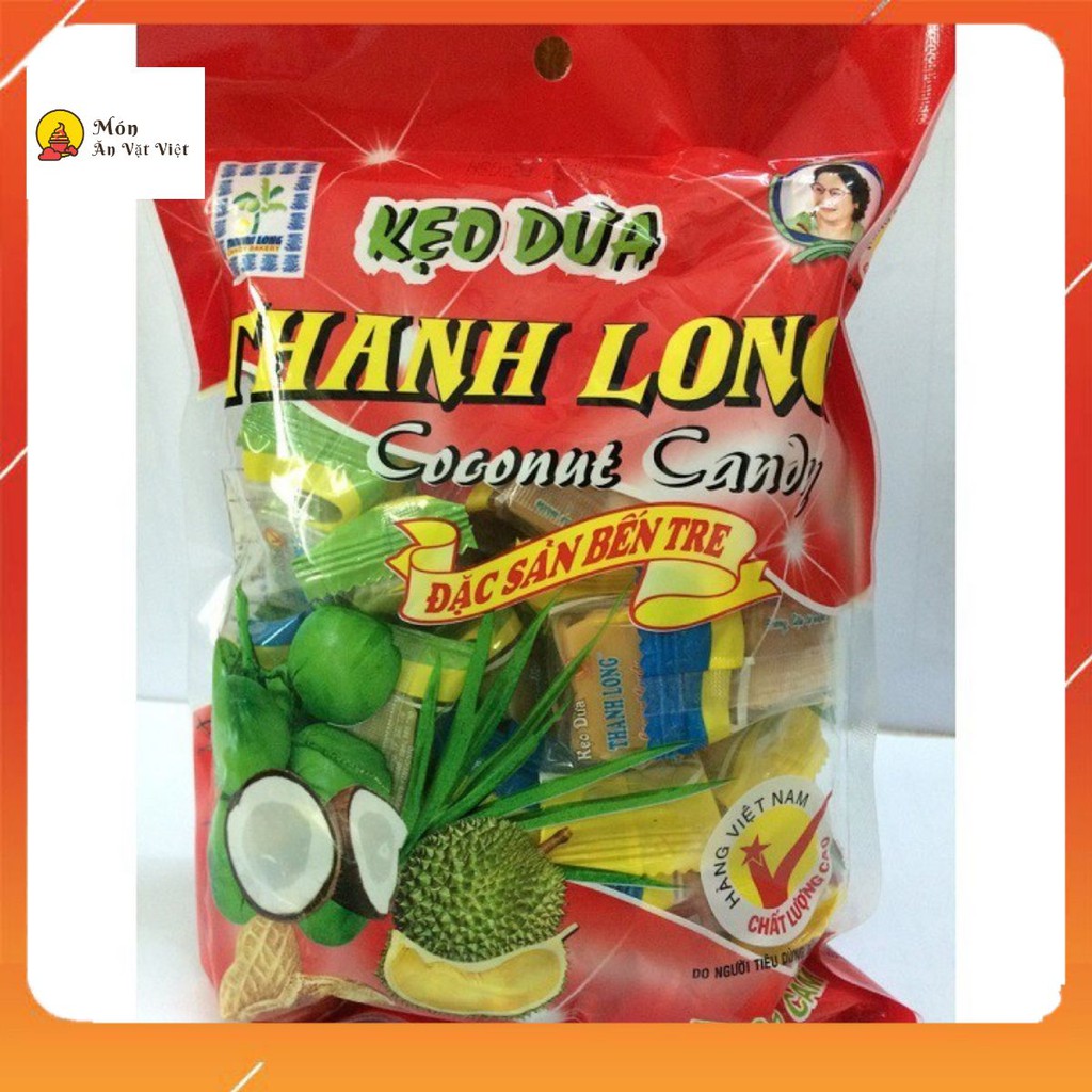Kẹo dừa thanh long thập cẩm - đặc sản Bến Tre
