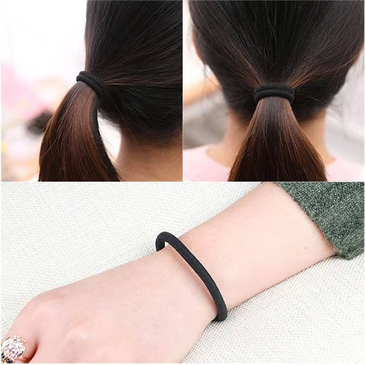 Set 5 dây buộc tóc , dây cột tóc nữ , dây cột tóc phong cách hàn quốc, cột bền len dày 0,6cm -hcm - thoi trang nale