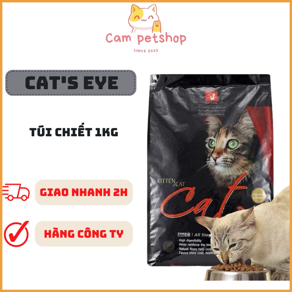 [SIÊU RẺ]Thức Ăn Hạt Cho Mèo Cat Eye 1kg | Hạt Cat’s Eye Gói 1kg -5Kg | Hạt Thức Ăn Khô Cho Mèo | Cateye