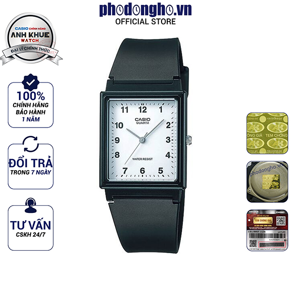 Đồng hồ nam dây nhựa Casio Anh Khuê MQ-27-7BDF