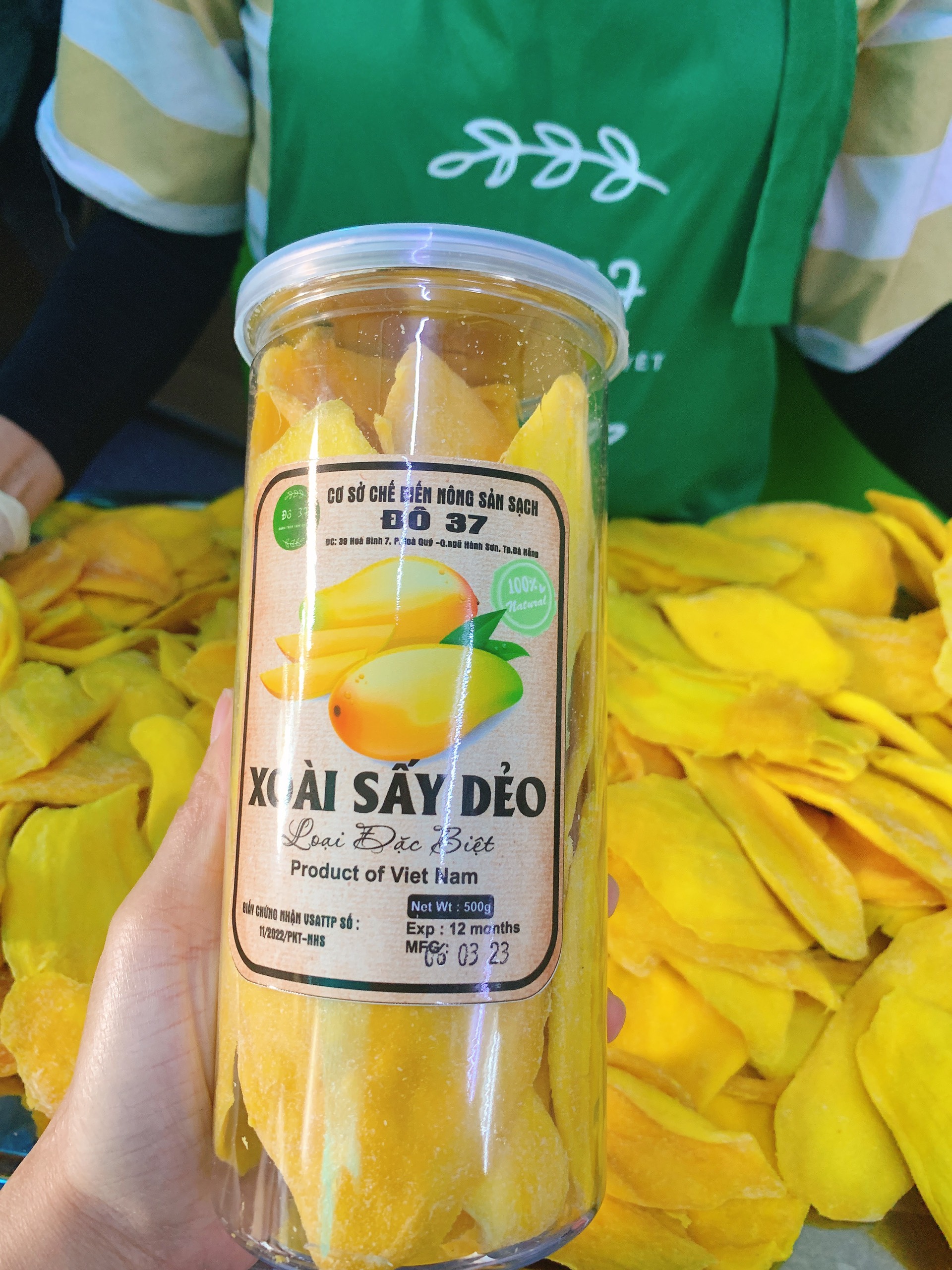 Xoài sấy dẻo 500mg - xoài sấy lạnh, chua ngọt - siêu ngon - đô 37