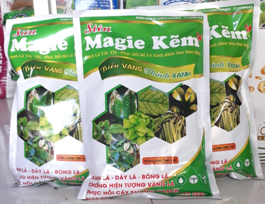 Phân bón trung vi lượng siêu Mg -Zn loại 1kg