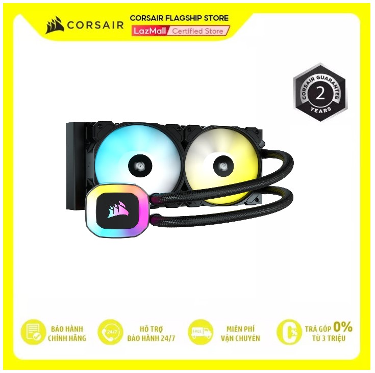 Tản nhiệt nước corsair h100 rgb cw-9060053-ww