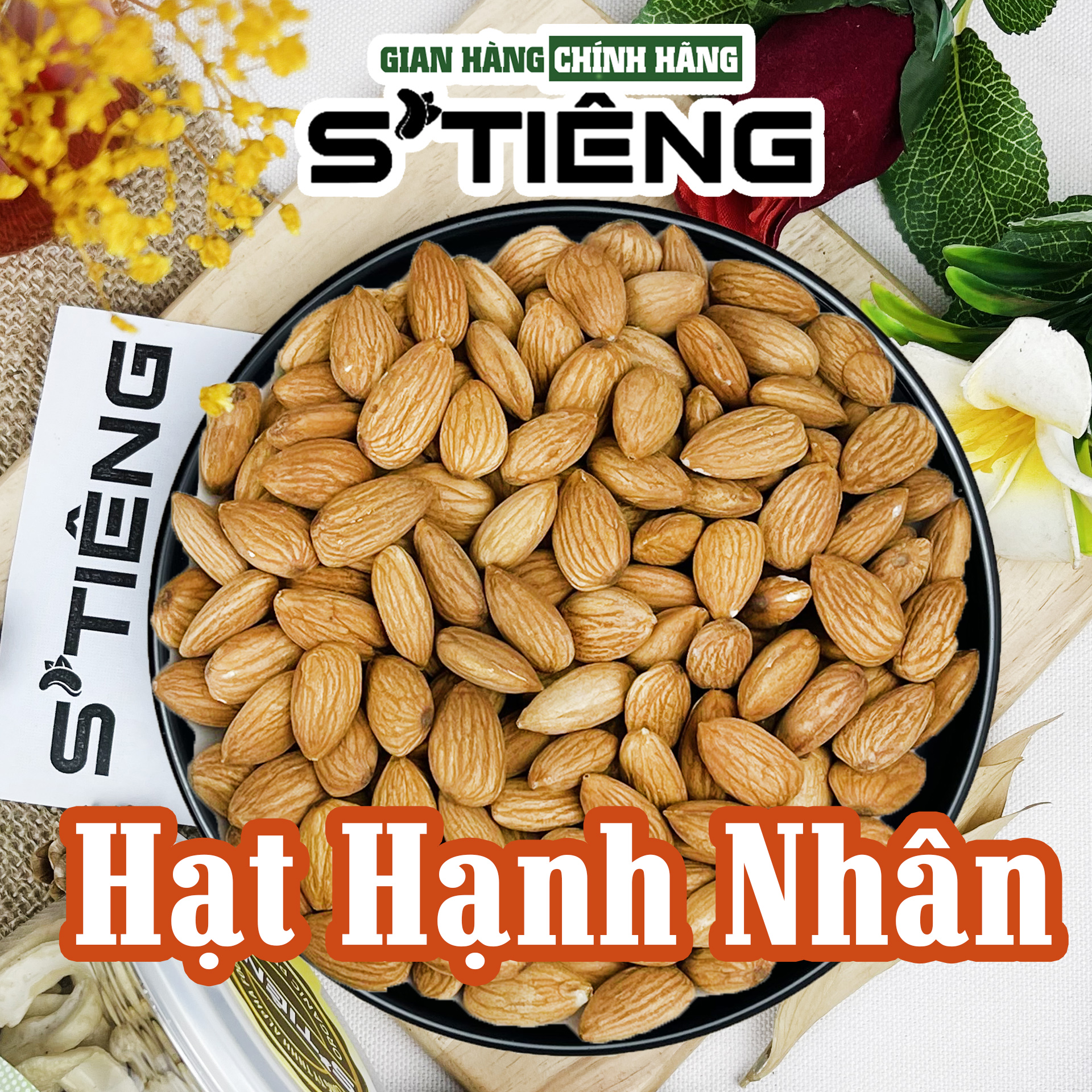 1kg hạt hạnh nhân mỹ nhập khẩu stiêng