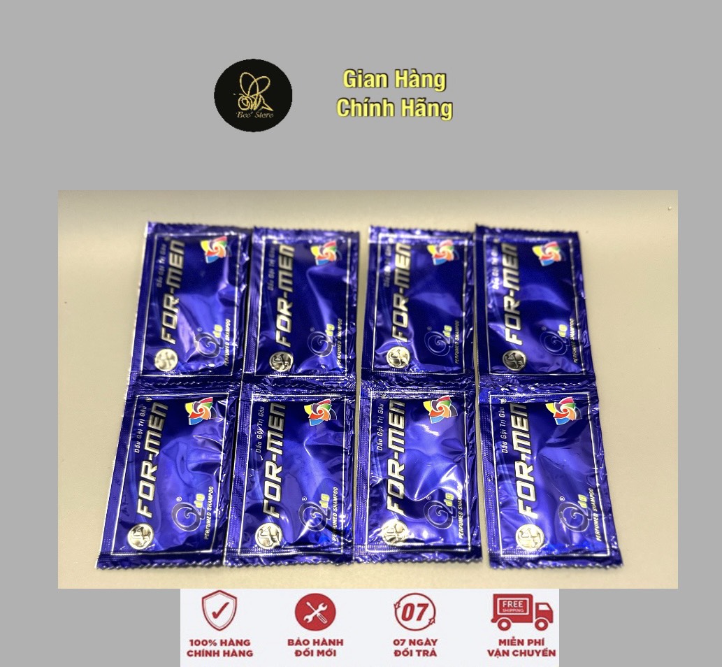 [Giá sỉ] 100 gói dầu gội formen 6.5ml dùng cho nhà nghỉ khách sạn homestay