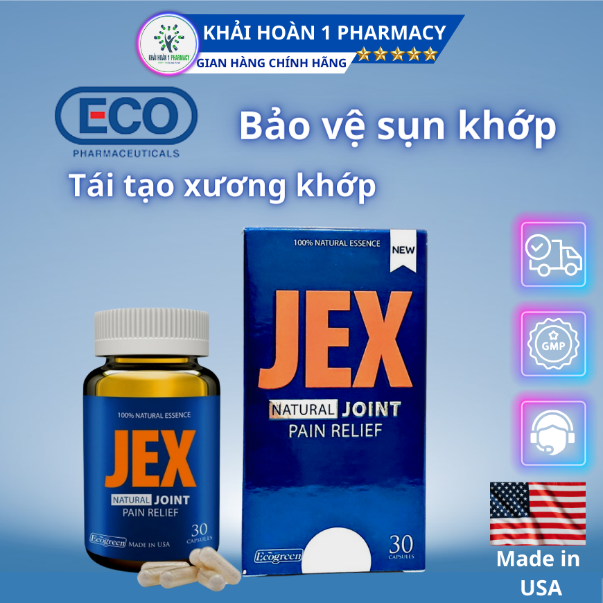 Viên uống JEX giúp bảo vệ xương khớp, tái tạo sụn khớp hiệu quả