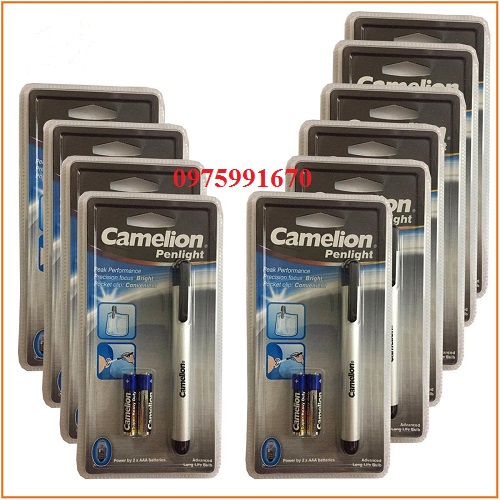 Đèn pin bút soi tai mũi họng, mắt Camelion penlight ánh sáng vàng