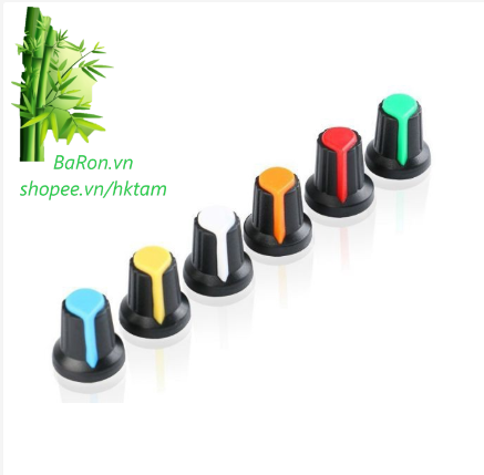 10 cái núm vặn chiết áp, biến trở nhiều màu