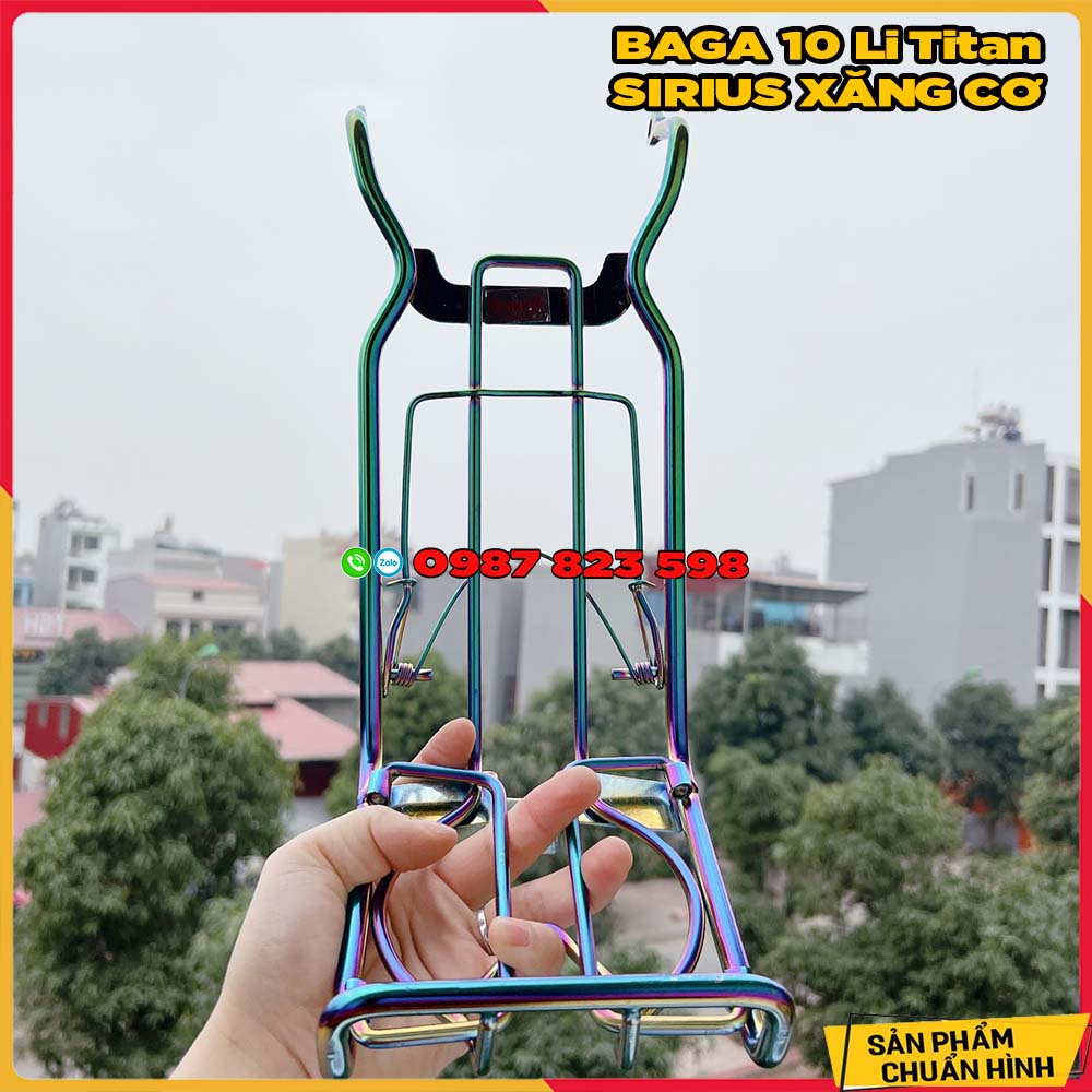 Baga titan sirius thường, sirius rc mẫu 10 li - baga xe máy 10 li