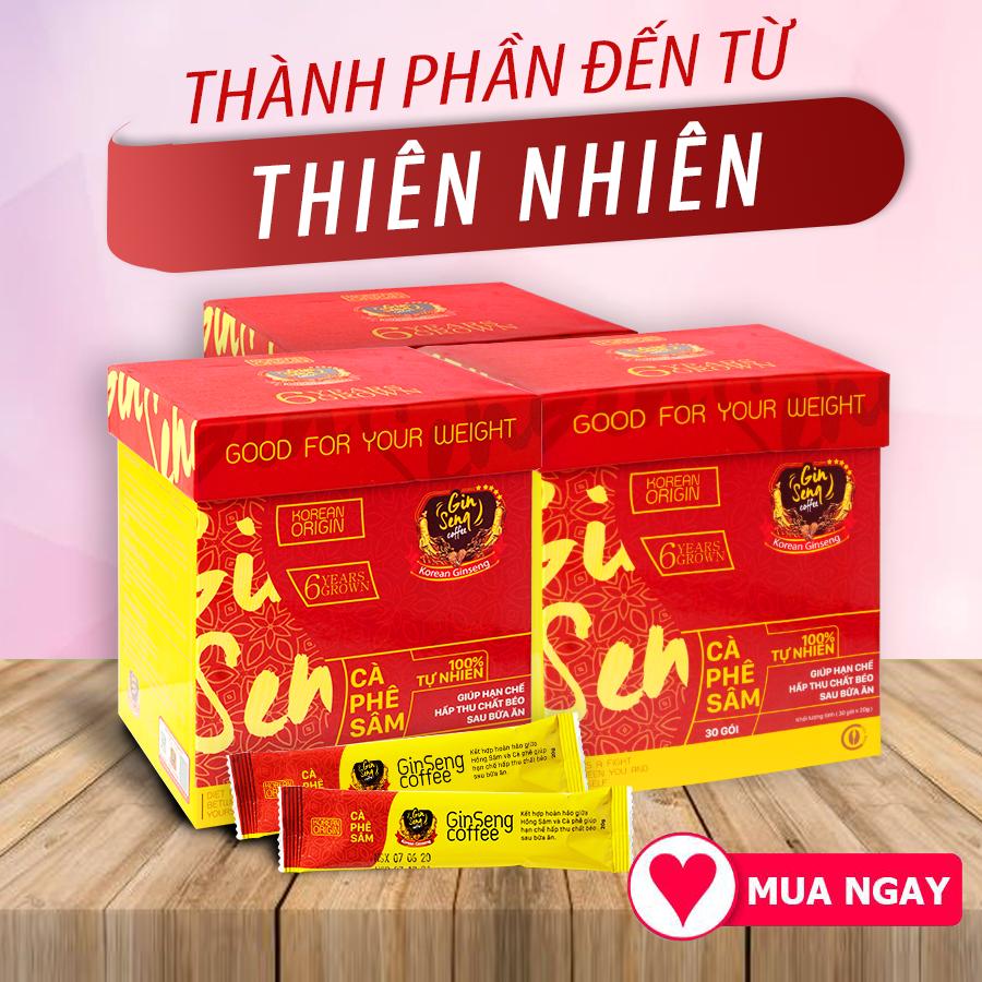 Cà phê sâm combo 3 hộp