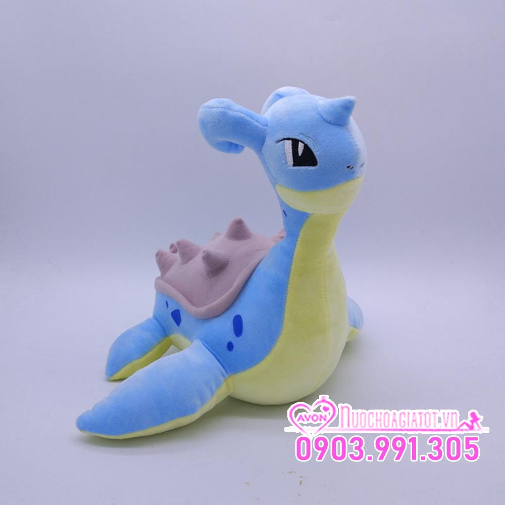 Tặng túi quà - gấu bông pokemon rồng nước lapras laplace 30cm