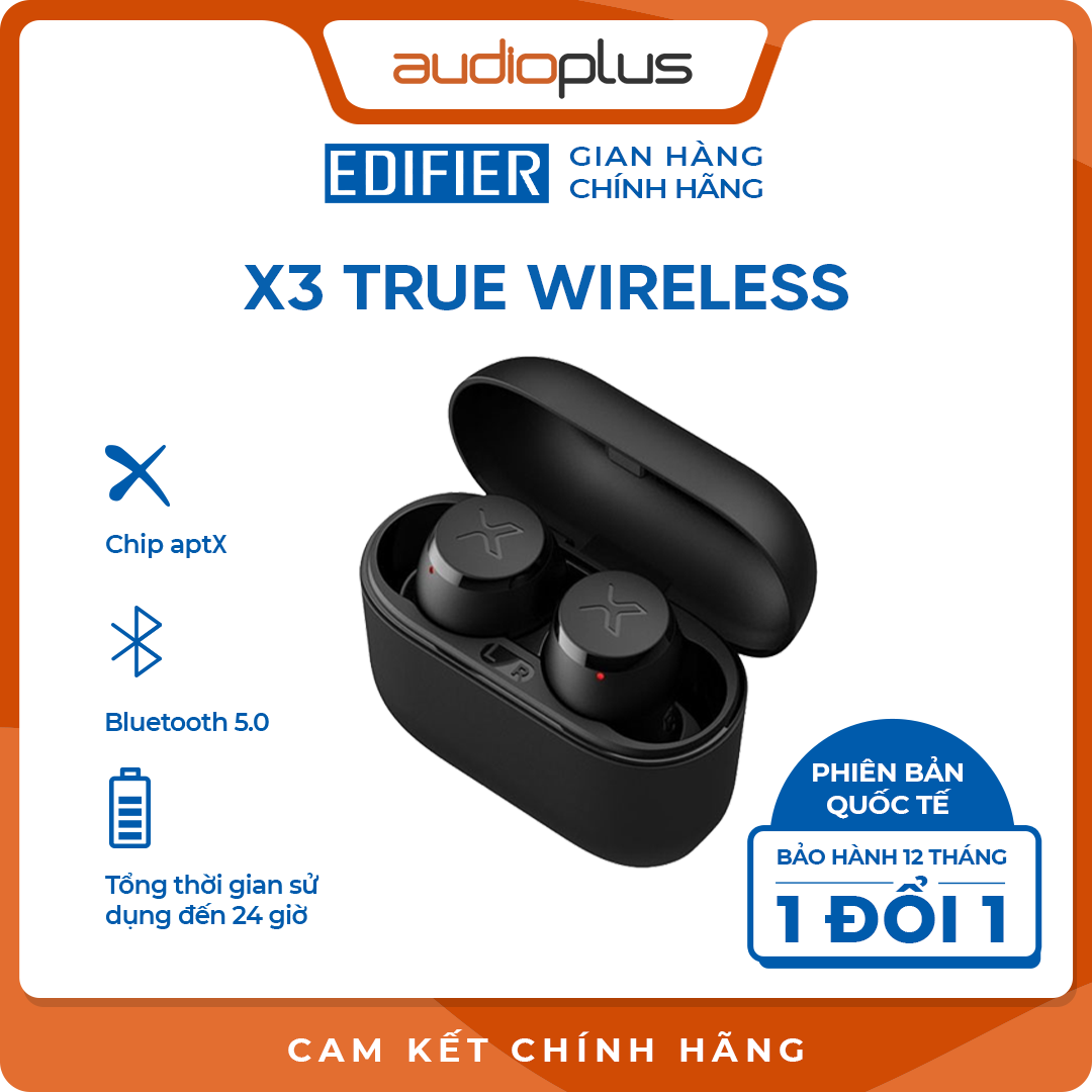 Tai nghe bluetooth true wireless Edifier X3 – Bản quốc tế – Chính hãng