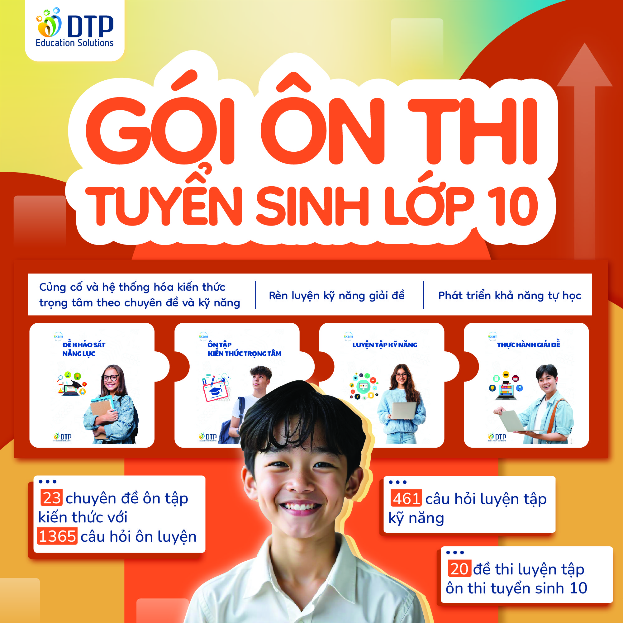 E-voucher - Gói ôn luyện tuyển sinh lớp 10 năm 2025 môn Tiếng Anh - Dtpbooks