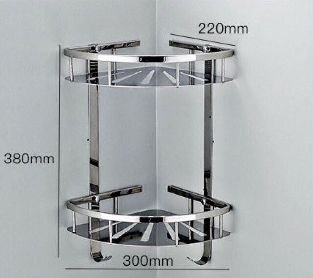 Kệ góc 2 tầng inox sus 304