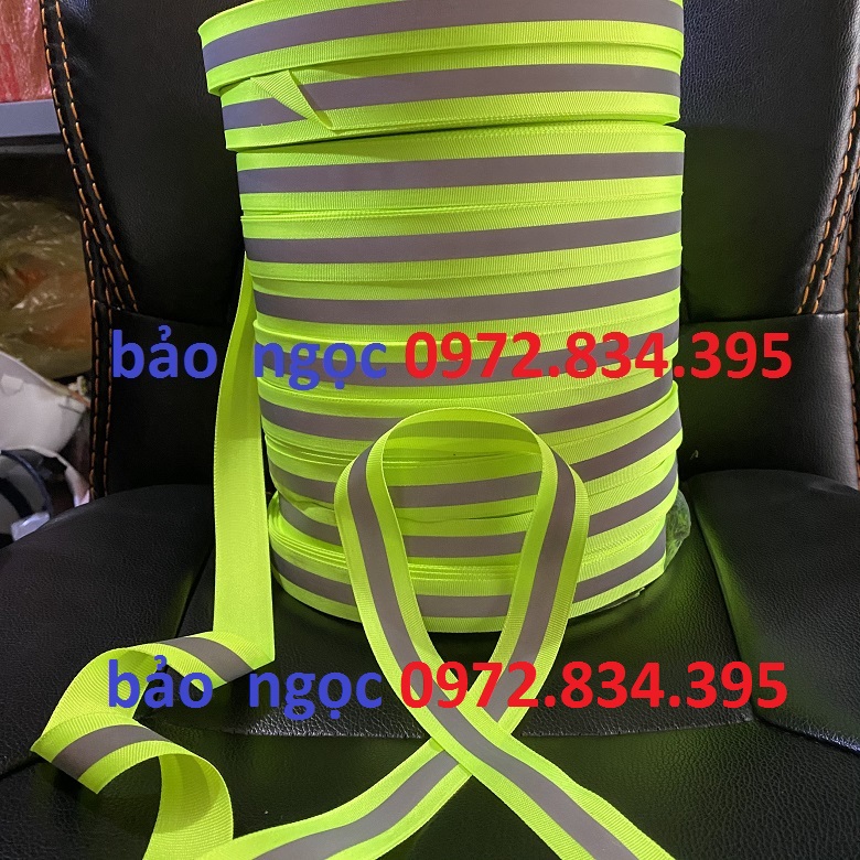 Dây phản quang vải bản rộng 2.5cm x 50 mét