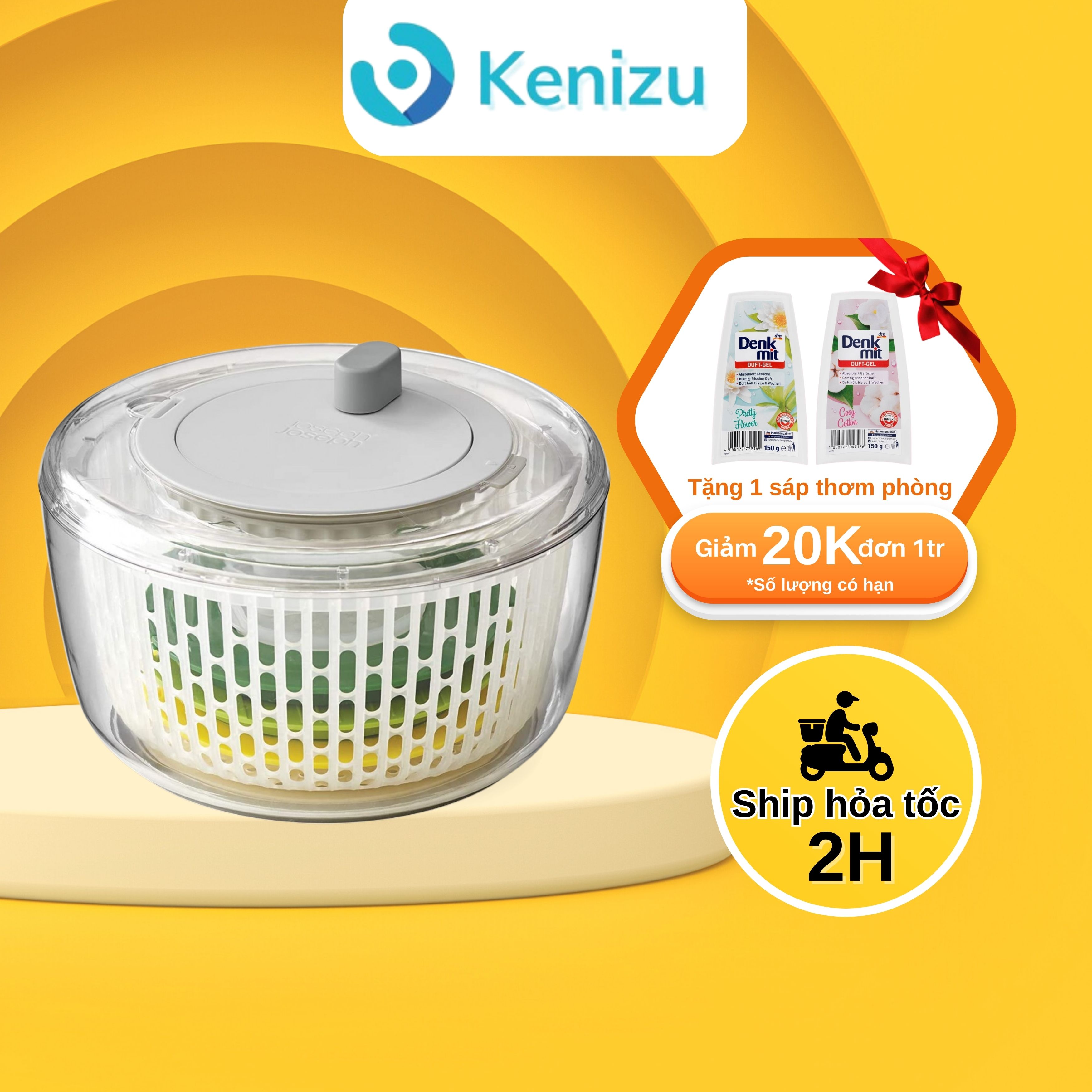 Rổ quay rau thái lát đa năng Joseph Joseph 4 in 1 nhập khẩu Đức