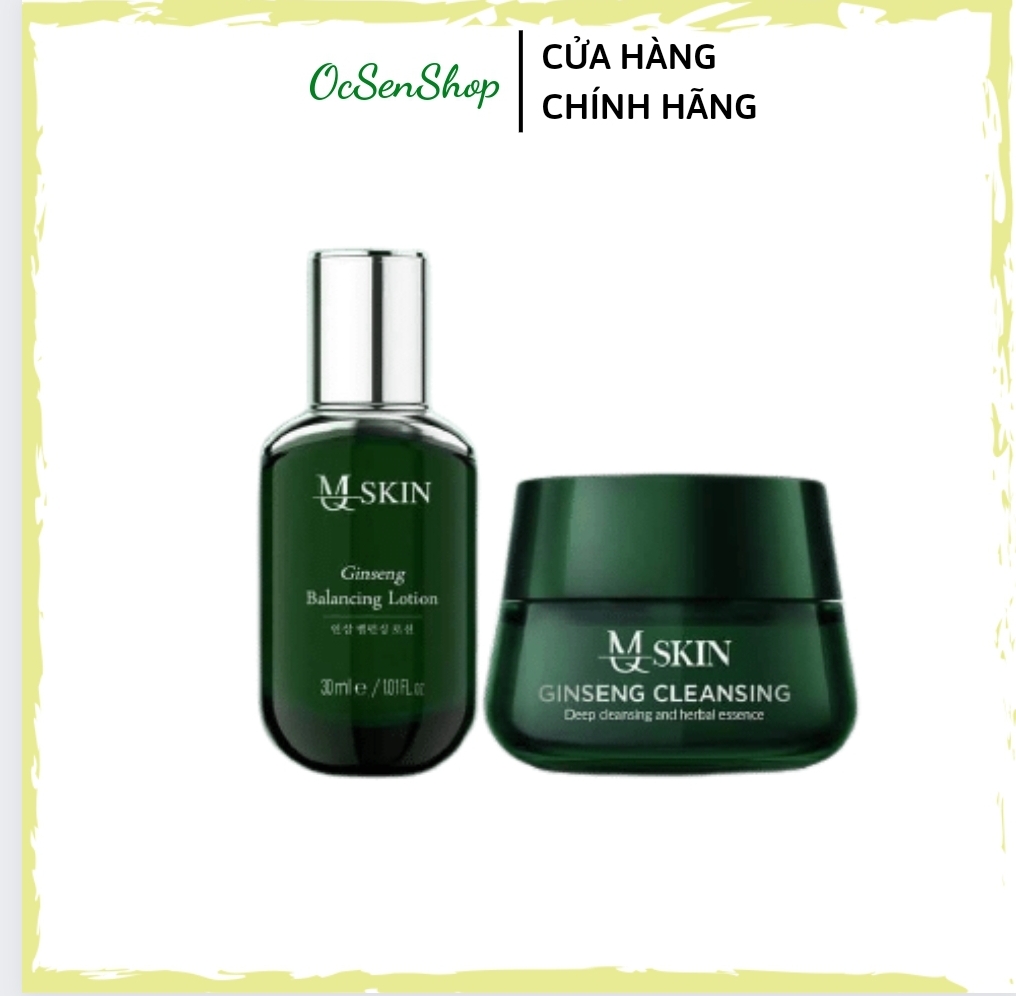 Combo thay da bb cream và bột rửa mặt mq skin