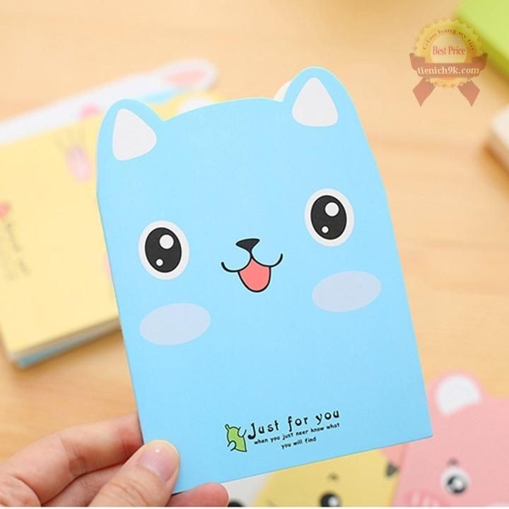 Combo 3 Sổ Tay Mini Hình Thú Có Dòng Kẻ Siêu Cute Dễ Thương Giá rẻ
