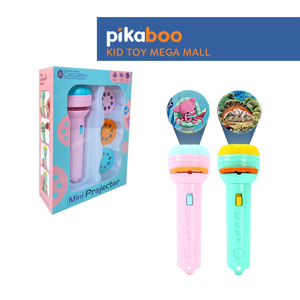 Đèn pin chiếu hình ngộ nghĩnh cho bé Pikaboo, nội dung phong phú hấp dẫn
