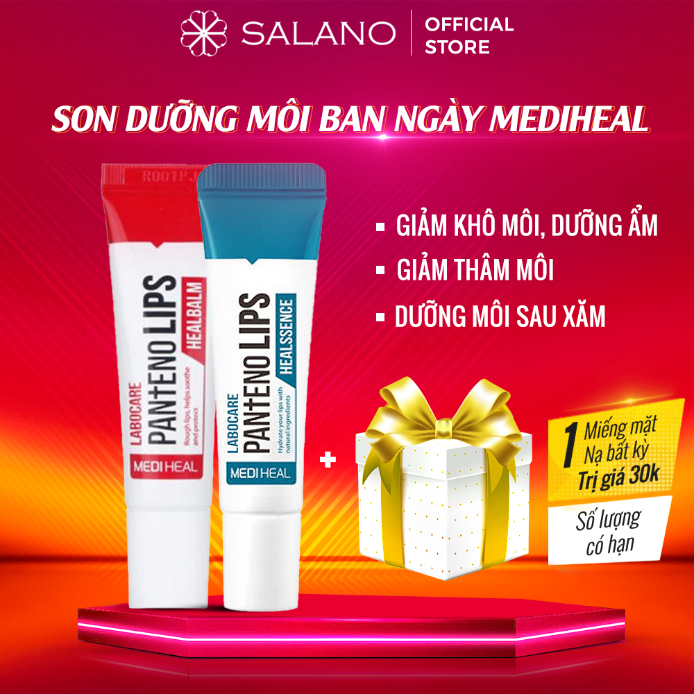 Son dưỡng môi giảm thâm chống nẻ dưỡng ẩm siêu lì có màu lâu trôi đêm MEDIHEAL Labocare Pantenolips SALANO SDSLN02