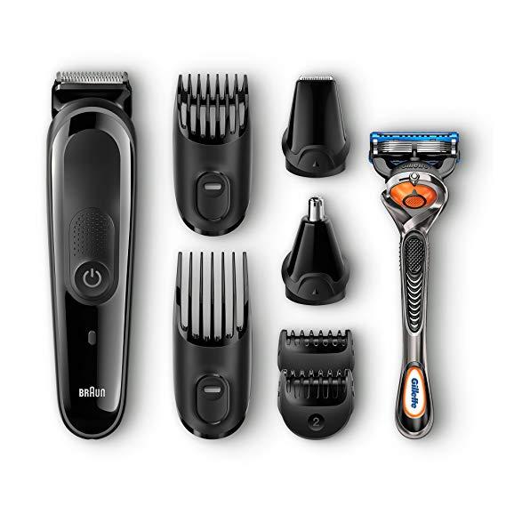 Tông đơ pin sạc chuyên cạo tỉa râu, tóc, lông mũi braun mgk3060