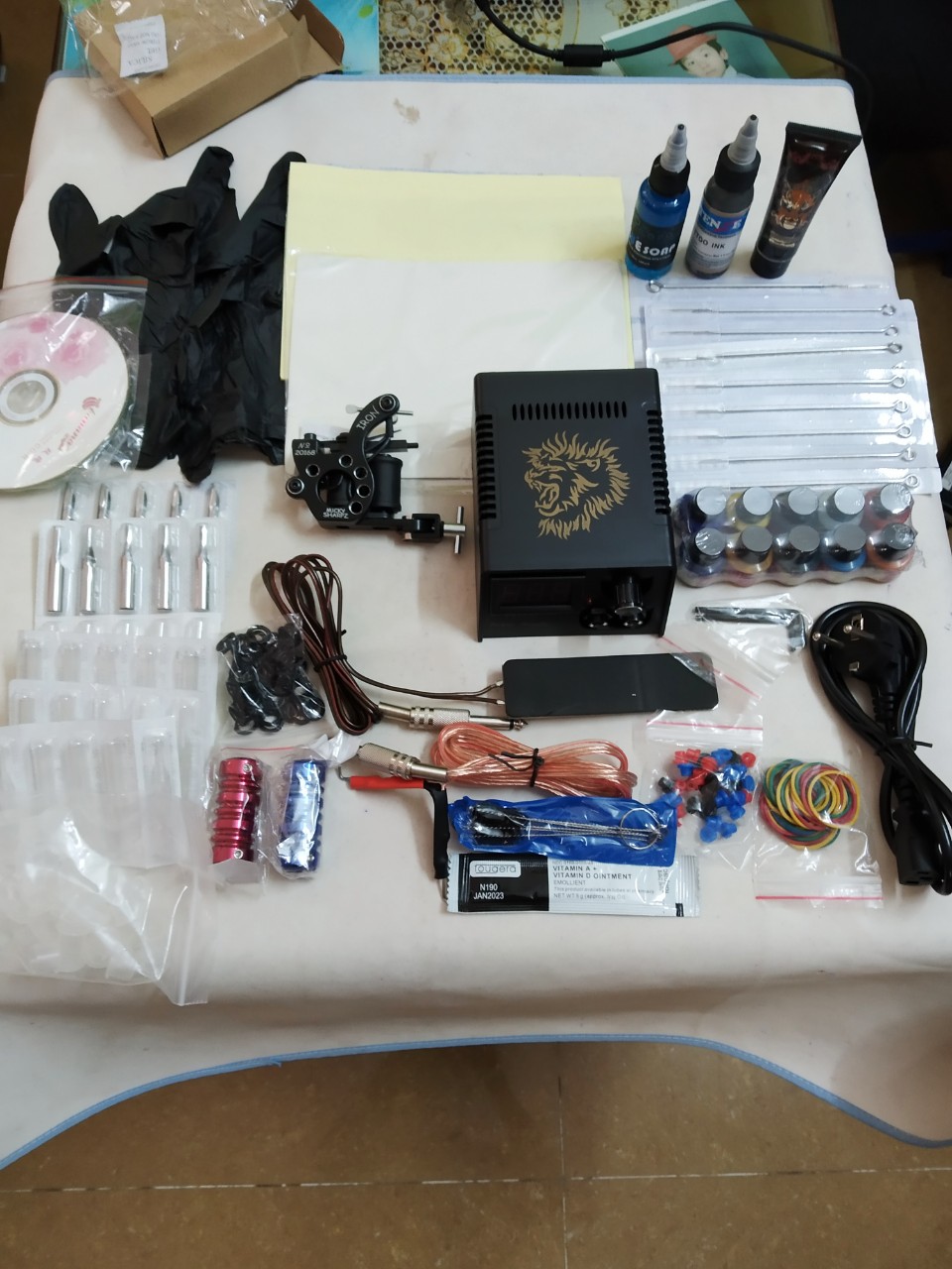 Bộ kit máy xăm tattoo 20 chi tiết