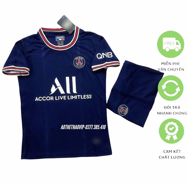 Áo bóng đá Bộ quần áo bóng đá đội PSG jordan Hàng supper chuẩn thi đấu cao cấp