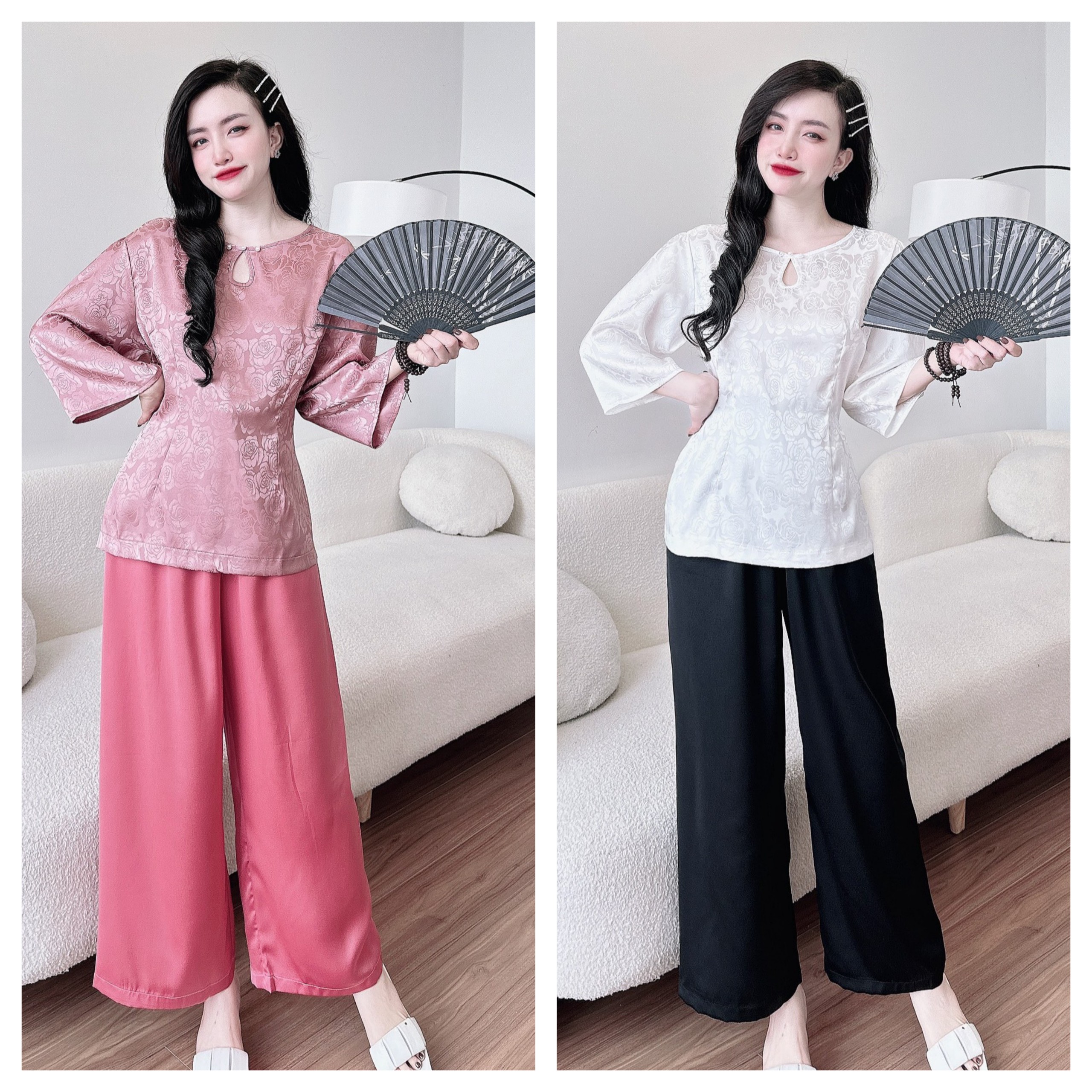 Bộ lam đi chùa bigsize 45-85kg hàng lụa cao cấp mềm mịn mặc thoải mái