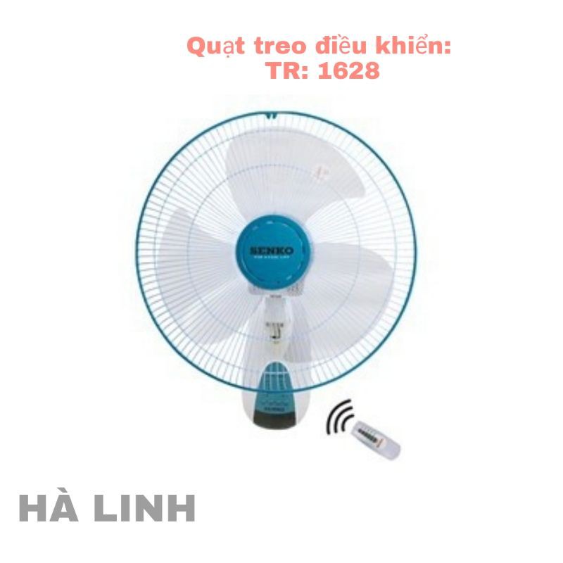 Quạt treo tường điều khiển từ xa senko tr1628