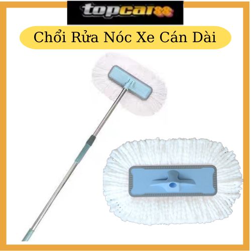 Cây lau rửa xe ô tô cán dài, có thể kéo dài, sợi lau mềm