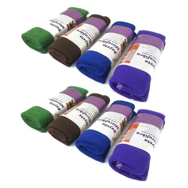 Bộ 8 khăn lau đồ bếp siêu thấm hút đa năng Microfiber LULUCA04