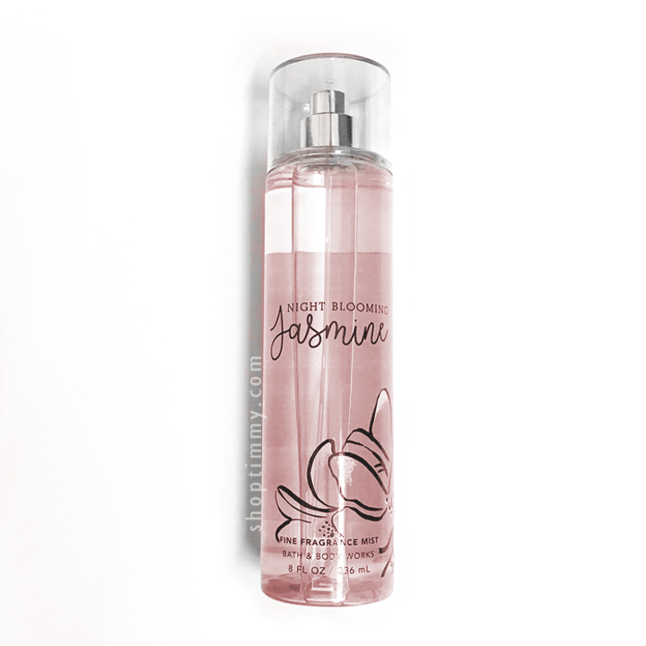 Xịt thơm body mist Night Blooming Jasmine dưỡng ẩm hương hoa nhài nhẹ nhàng - Bath and Body Works 236ml - Chính hãng Mỹ