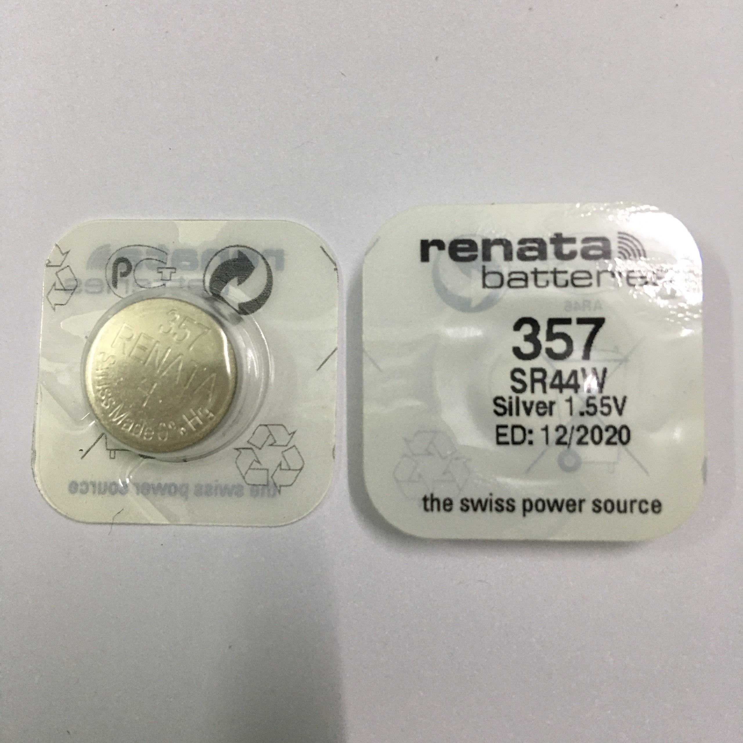 Pin sr44sw 357 silver 1.55v chính hãng vỉ 1 viên made in swiss