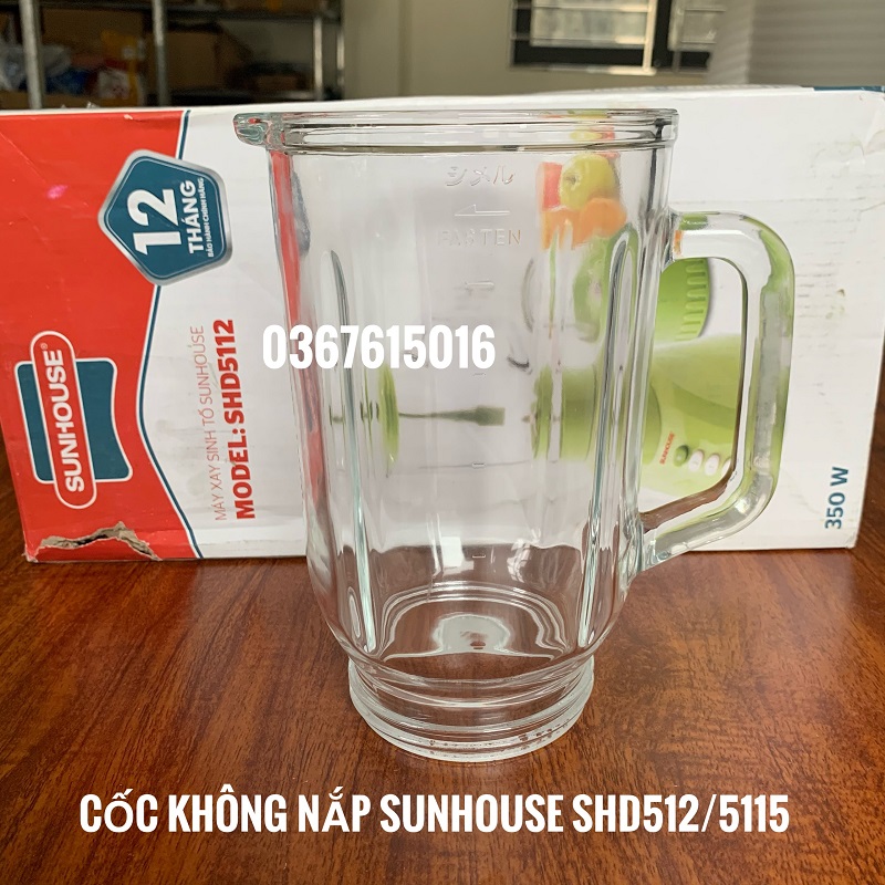 LY CỐI THỦY TINH LỚN MÁY XAY SINH TỐ SUNHOUSE