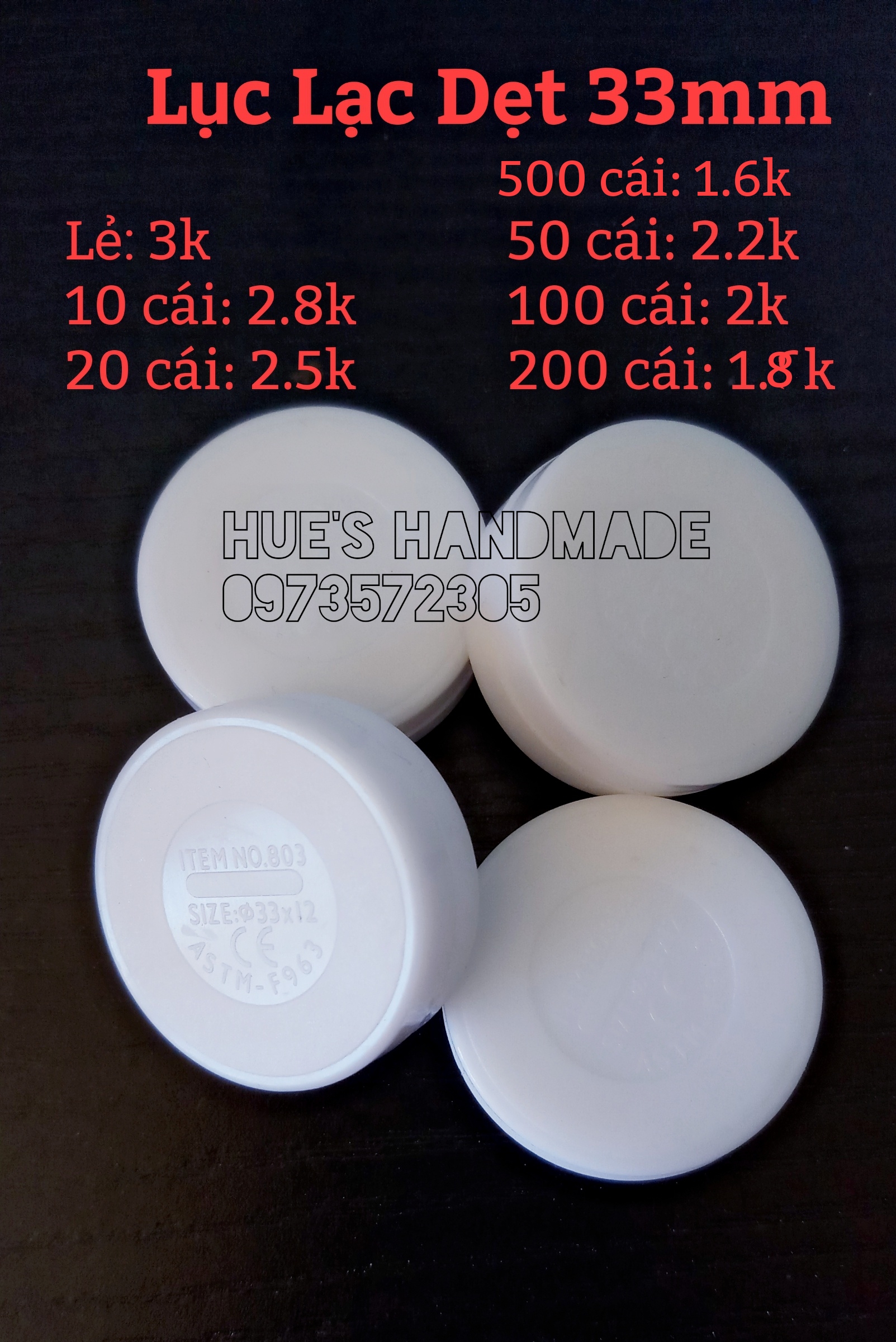 Lục lạc dẹt 33mm - lục lạc - lục lạc dẹt