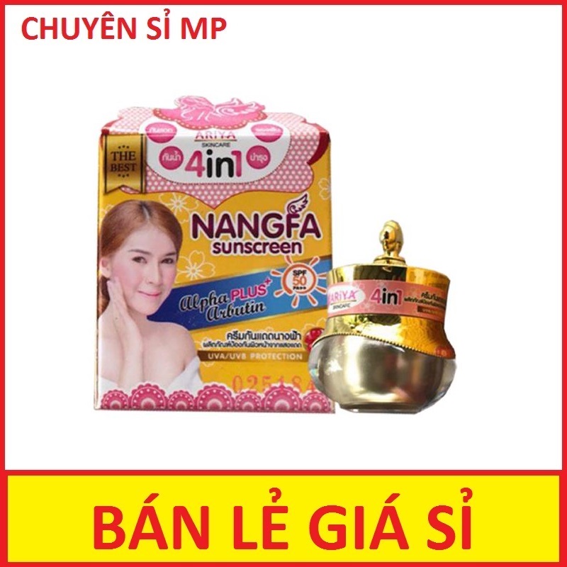 [ CHUYÊN SỈ ] Kem Nangfa Sunscreen Ariya 4in1 SPF 50 Thái Lan - Dưỡng Trắng Da , Chống Nắng Che Khuyết Điểm