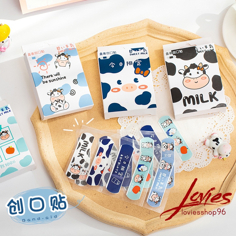 Hộp 20 miếng băng dán cá nhân hình bò sữa siêu hot