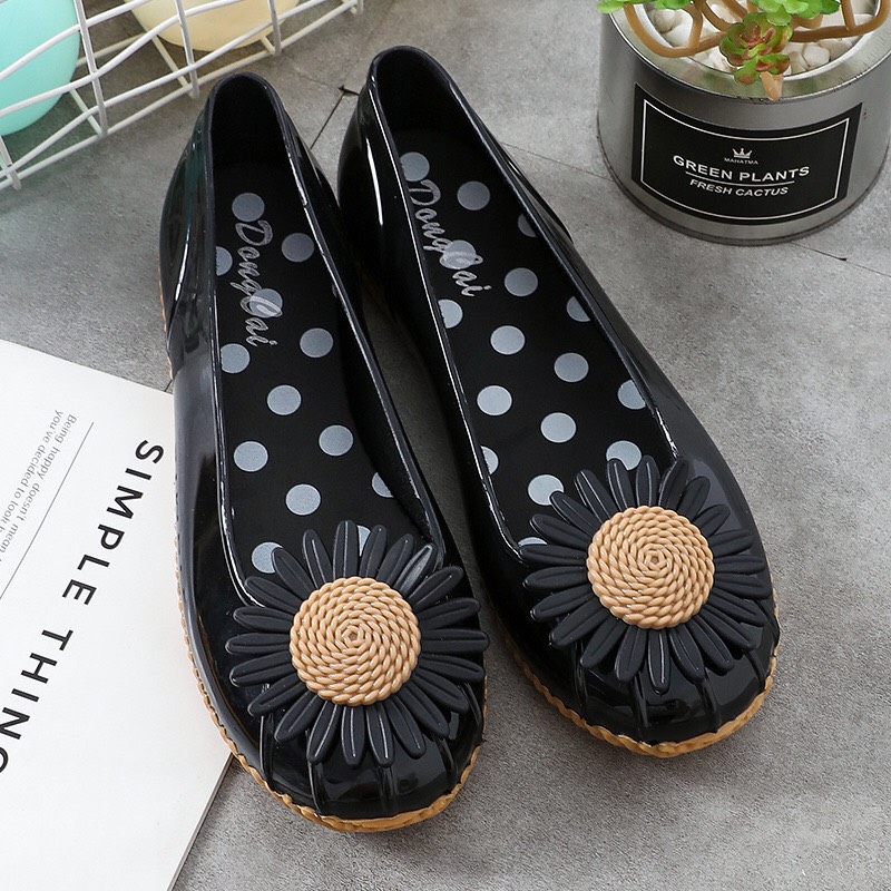 [Hoàn Tiền 15%](Giá hủy diệt )Giày búp bê , giày lười nữ đế thấp chống trượt họa tiết hoa siêu xinh