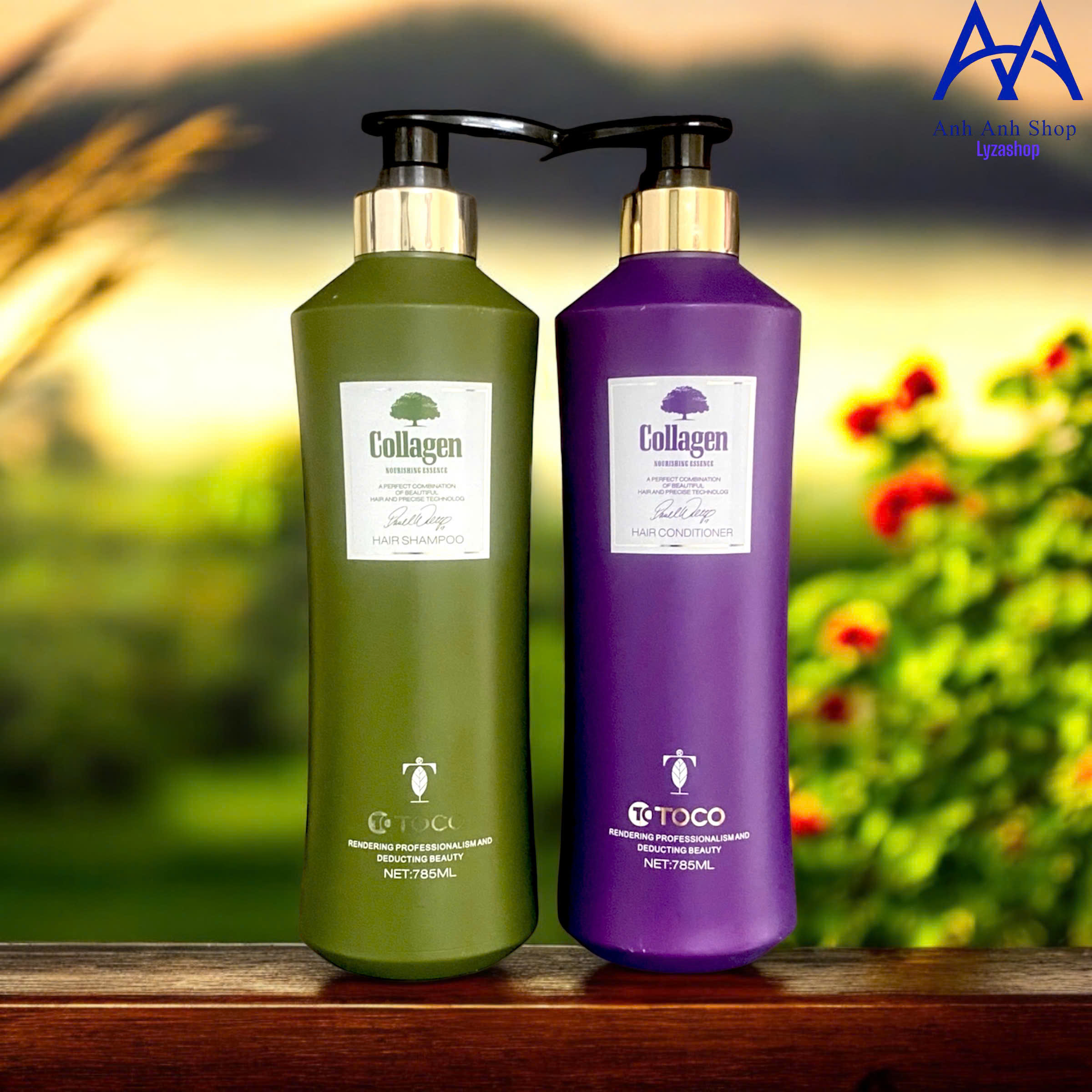 BỘ DẦU GỘI + XẢ TOCO KÍCH THÍCH MỌC TÓC (2 CHAI 785ML)