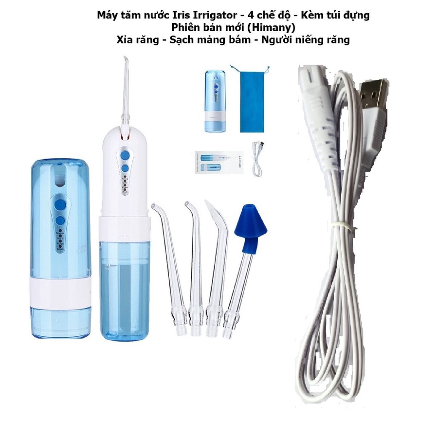 Dây cáp sạc cho máy tăm nước iris waterpick