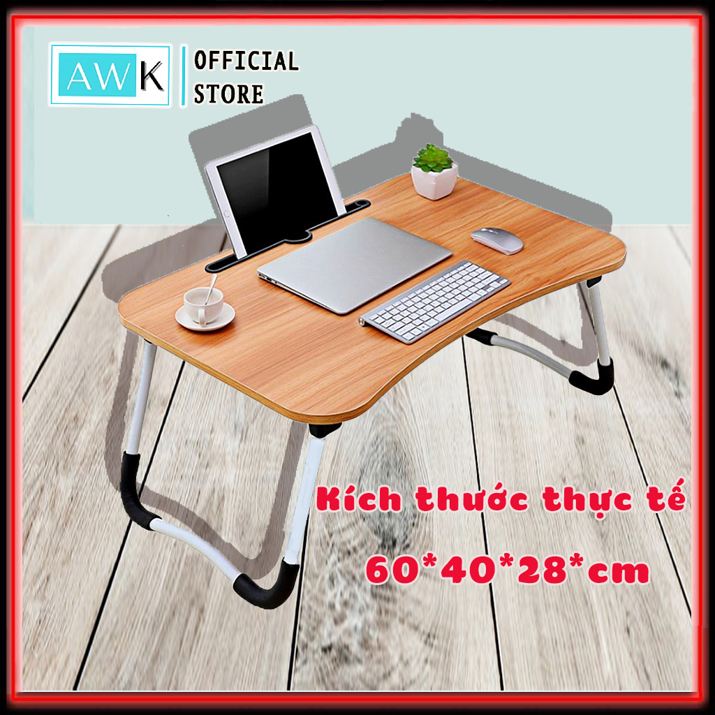 Bàn học gấp gọn thông minh có khe cắm ipad beekeystore