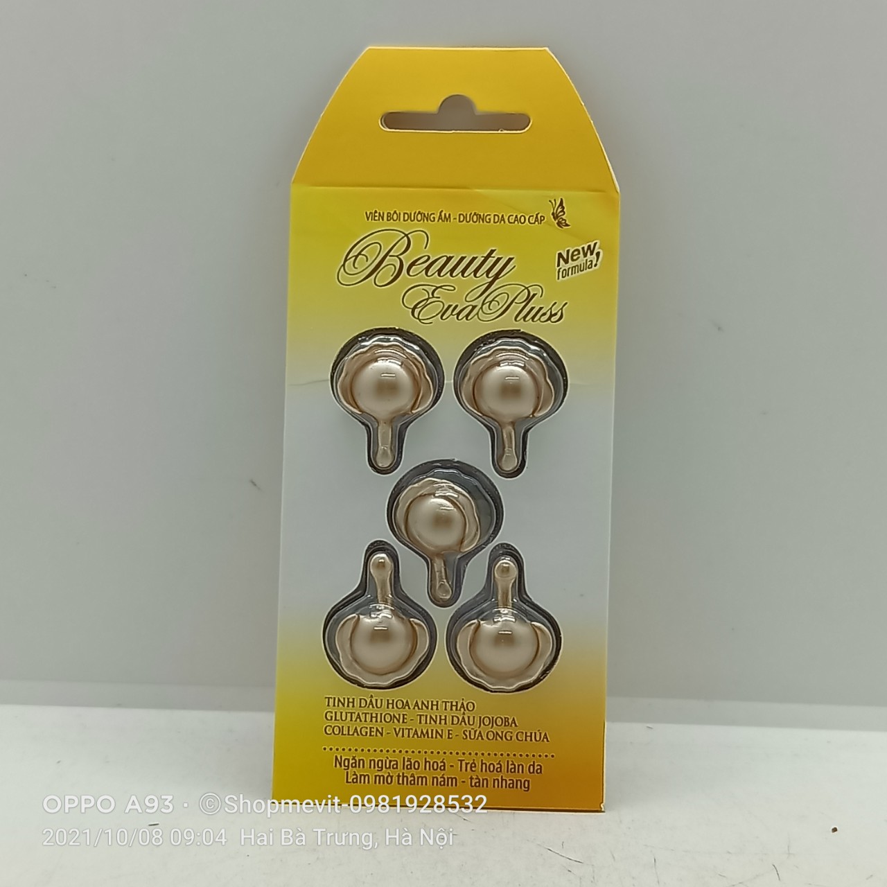 Viên bôi dưỡng da cao cấp Beauty Eva Plus vỉ 5 viên