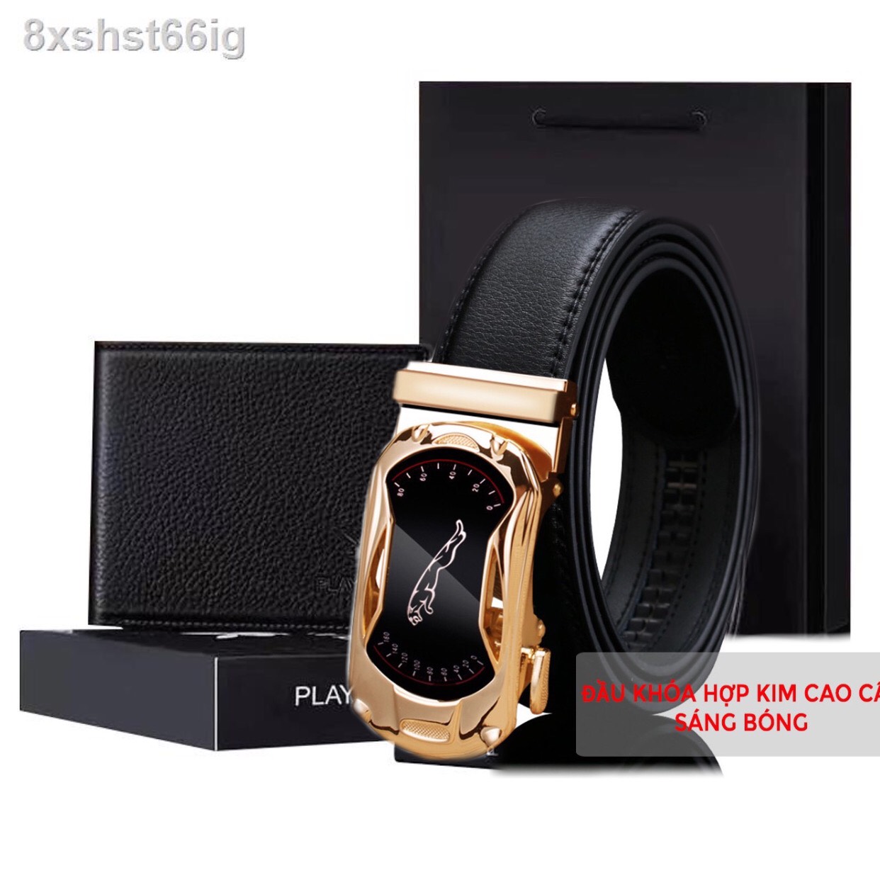 Hộp thắt lưng nam da bò chuẩn xịn cao cấp, dây lưng da và ví da CHÍNH HÃNG PLAYBOY có hộp đựng,hộp quà tặng cho nam PLB012- FULL BOX