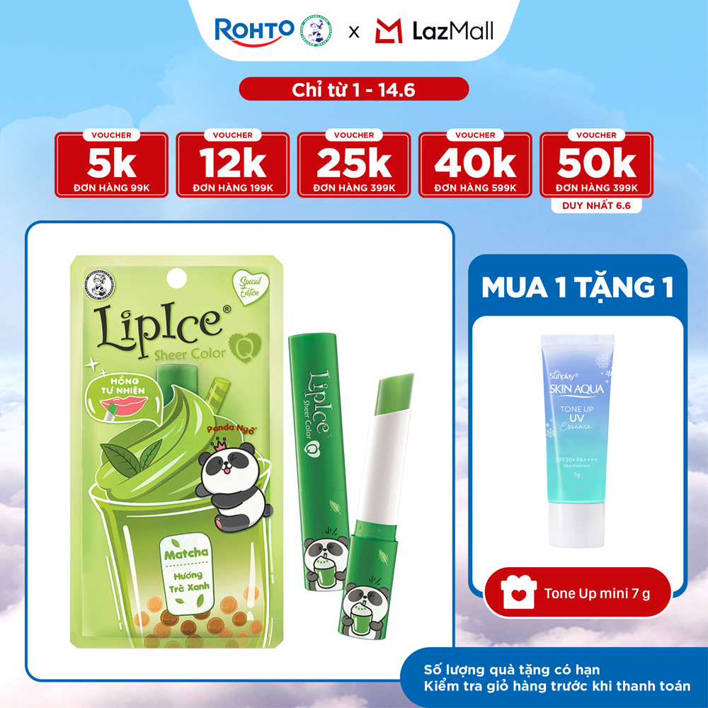 Lipice sheer color q matcha lip balm 2.4g