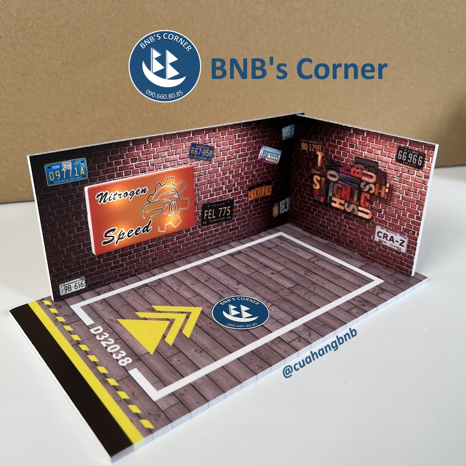 [BNB's Corner] Mô hình gara xe hơi tỉ lệ 1:32 bằng formex