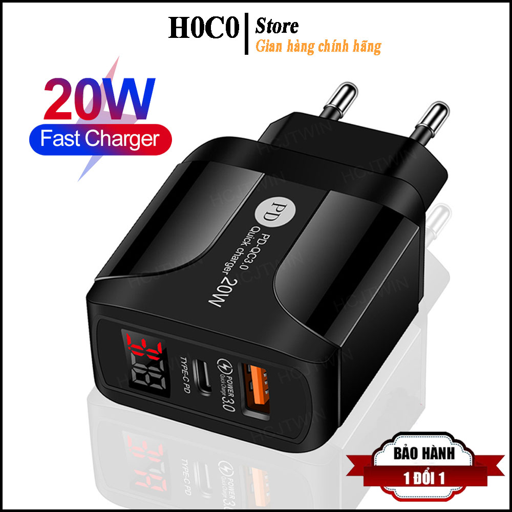 Củ sạc iphone 20w bộ sạc nhanh samsung xiaomi oppo QC 3.0 chính hãng